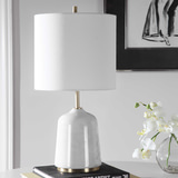 Eloise White Marble Table Lamp thumbnail 7