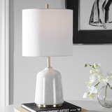 Eloise White Marble Table Lamp thumbnail 6
