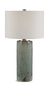 Callais Crackled Aqua Table Lamp