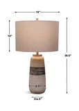Comanche White Crackle Table Lamp thumbnail 5