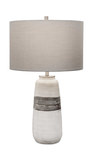 Comanche White Crackle Table Lamp thumbnail 1
