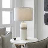 Comanche White Crackle Table Lamp thumbnail 9