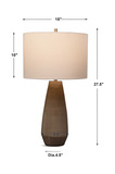 Volterra Taupe-Gray Table Lamp thumbnail 3