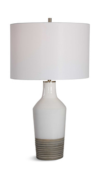 Dakota White Crackle Table Lamp