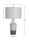 Dakota White Crackle Table Lamp thumbnail 5