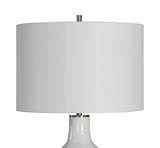 Dakota White Crackle Table Lamp thumbnail 9