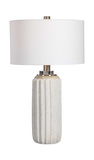 Azariah White Crackle Table Lamp thumbnail 1