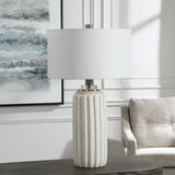 Azariah White Crackle Table Lamp thumbnail 8