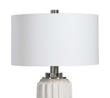 Azariah White Crackle Table Lamp thumbnail 6