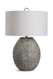 Cyprien Gray White Table Lamp thumbnail 1