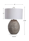 Cyprien Gray White Table Lamp thumbnail 6