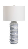 Waves Blue & White Table Lamp thumbnail 1