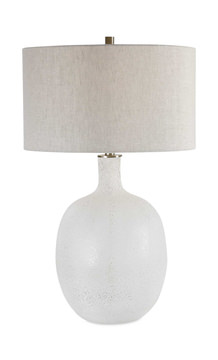 Whiteout Mottled Glass Table Lamp