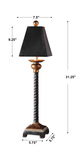 Bellcord Black Buffet Lamp thumbnail 3