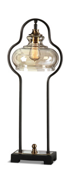 Cotulla Aged Black Desk Lamp