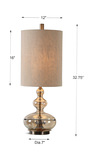 Formoso Amber Glass Table Lamp thumbnail 3