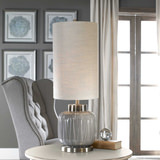 Zahlia Aged Gray Ceramic Lamp thumbnail 6