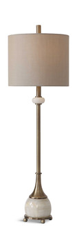 Natania Plated Brass Buffet Lamp