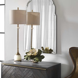 Natania Plated Brass Buffet Lamp thumbnail 2