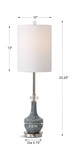 Piers Mottled Blue Buffet Lamp thumbnail 5