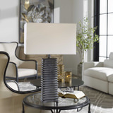 Sanderson Metallic Charcoal Table Lamp thumbnail 2