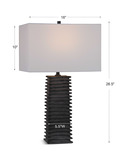 Sanderson Metallic Charcoal Table Lamp thumbnail 4