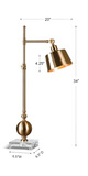 Laton Brushed Brass Task Lamp thumbnail 2