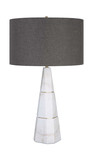 Citadel White Marble Table Lamp thumbnail 6
