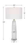 Levadia Matte White Table Lamp thumbnail 4