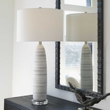 Levadia Matte White Table Lamp thumbnail 6