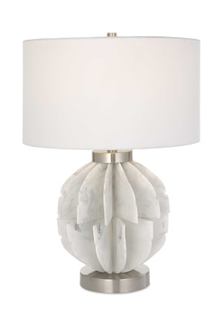Repetition White Marble Table Lamp