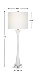 Fountain White Marble Buffet Lamp thumbnail 5