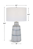 Breton Nautical Stripe Table Lamp thumbnail 4