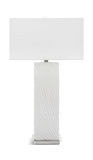 Pillar White Marble Table Lamp thumbnail 5