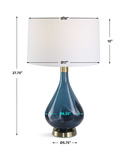 Riviera Art Glass Table Lamp thumbnail 4