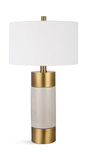Adelia Ivory & Brass Table Lamp thumbnail 6