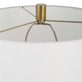 Adelia Ivory & Brass Table Lamp thumbnail 4