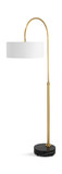 Huxford Brass Arch Floor Lamp thumbnail 5