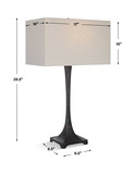 Reydan Tapered Iron Table Lamp thumbnail 4