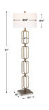 Link Brushed Gold Floor Lamp thumbnail 7