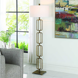 Link Brushed Gold Floor Lamp thumbnail 6