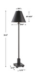 Pilot Black Buffet Lamp thumbnail 2