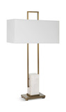Column White Marble Table Lamp thumbnail 6
