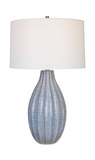 Veston Blue Glaze Table Lamp thumbnail 1