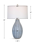 Veston Blue Glaze Table Lamp thumbnail 5