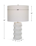 Ascent White Geometric Table Lamp thumbnail 6