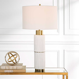 Ruse Whitewashed Table Lamp thumbnail 2