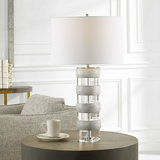 Band Together Crystal & Wood Table Lamp thumbnail 2