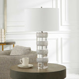 Band Together Crystal & Wood Table Lamp thumbnail 8