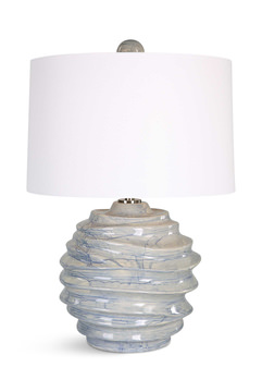 Waves Blue & White Accent Lamp